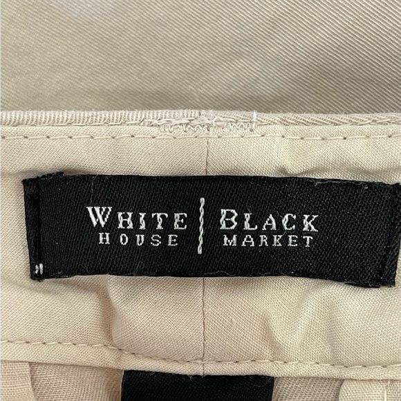 White House Black Market Pants in neutral color size 4 tabbed pockets - Picture 3 of 14